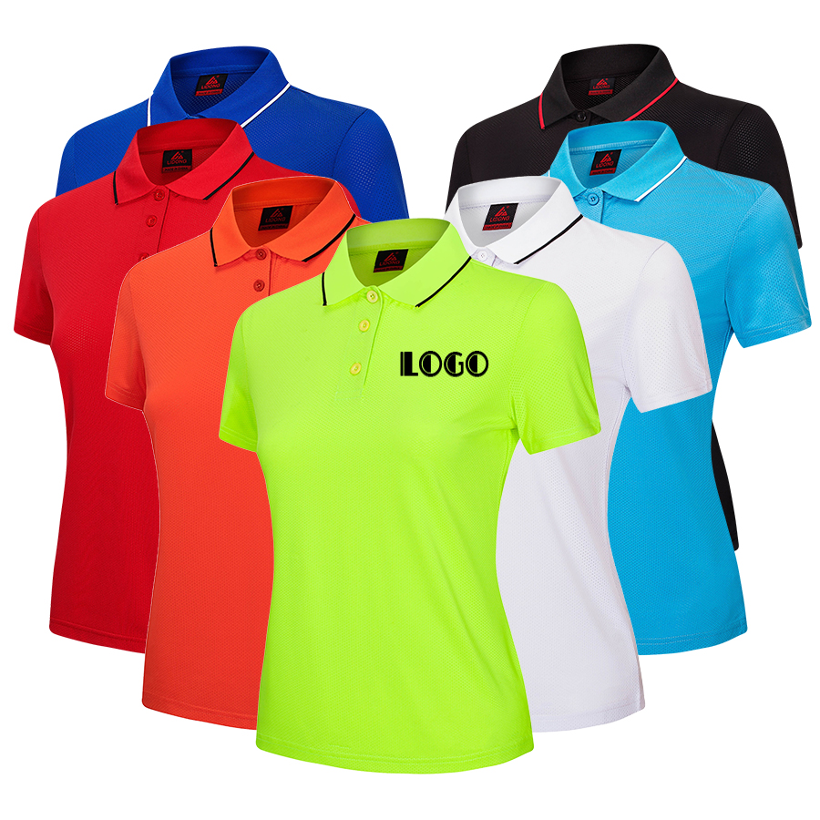 Polo unisex per atletica leggera traspirante e traspirante