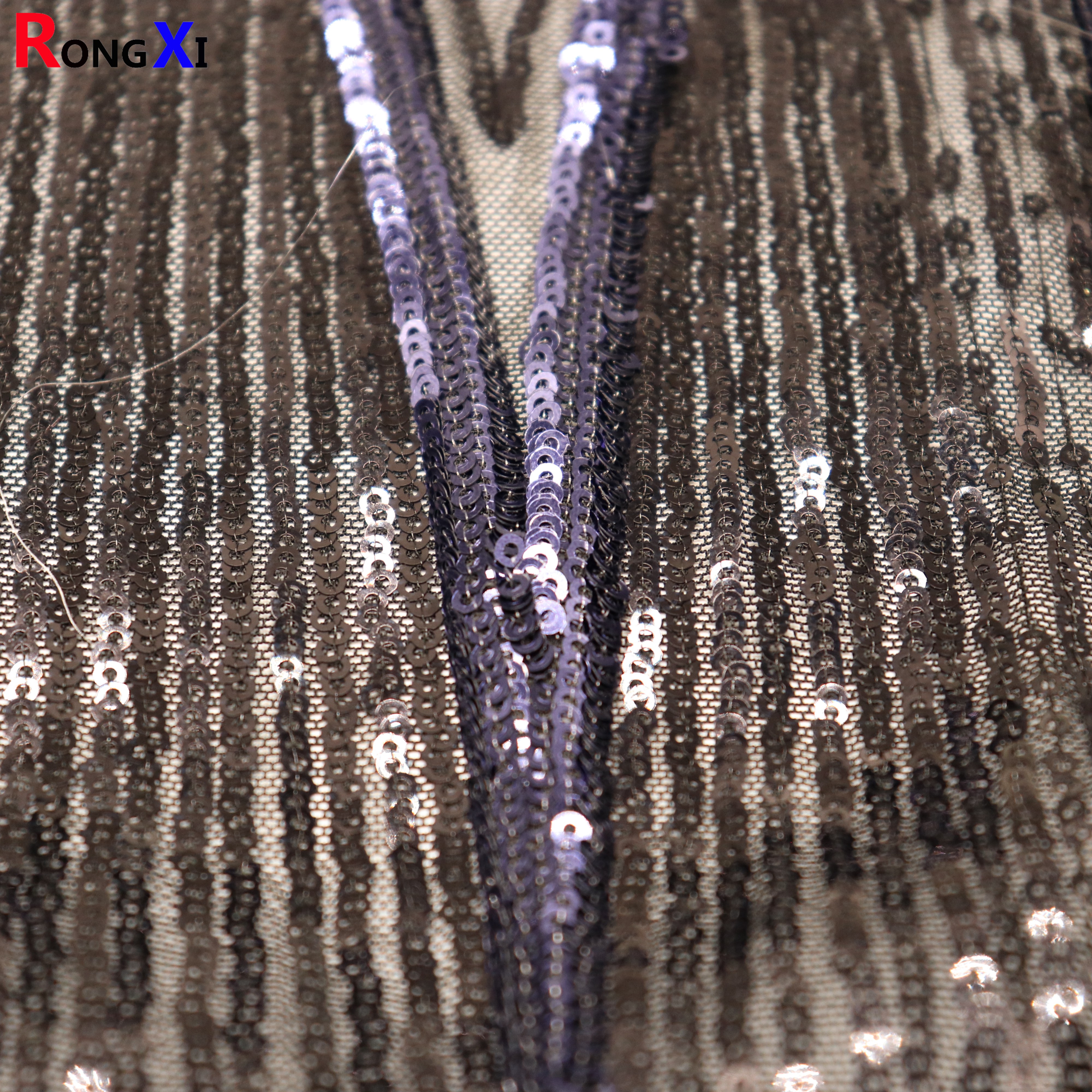 RXF1730 3mm Professional Ombre Sequin Dress Made In China