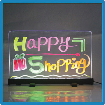 Innovative new products double sides rewritable fluorescent marker board menu board