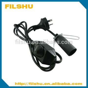 European VDE power cord plug with dimmer switch