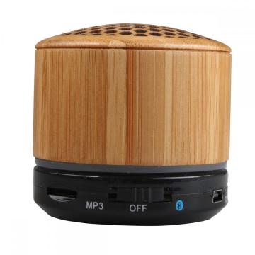 Portable Hand-free Wireless Mini Bamboo Bluetooth Speaker