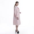 Manteau rose en cachemire