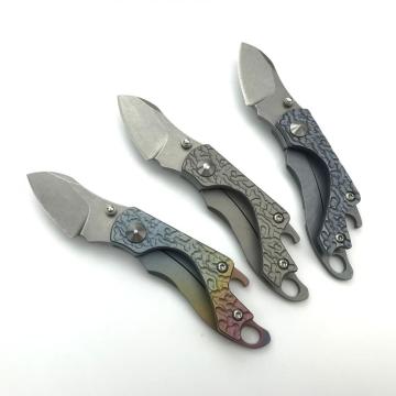 Titanium Handle Small Tactical Hunting Pocket Knife