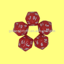 20 Sides Number Plastic Dices
