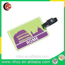 Rome Flag PVC Luggage Tag