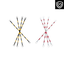 Road cone telescopic connecting rod warning rod