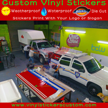 S62 weather resistance custom vinyl decals for trucks