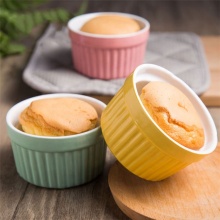 French Personalized Round Ramekin Dish - Cheap Ceramic Bakeware