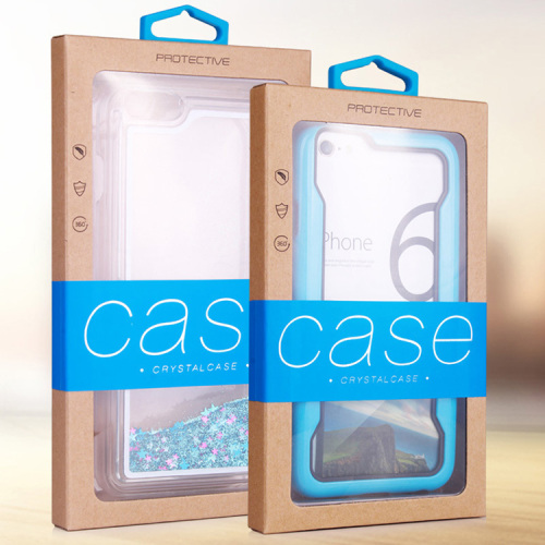 Phone Case Packaging Kraft Box with Clear Window