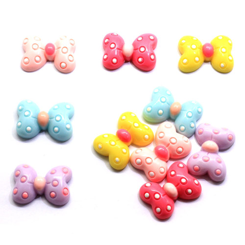 Pastell Mini Flat Back Schmetterling Bunte Mode Günstige Hübsche Harzperlen Kawaii Cabochons für Basteldekoration Zubehör DIY