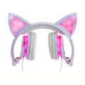 Light And Comfortable Glowing Cat Ear Wired Headphones