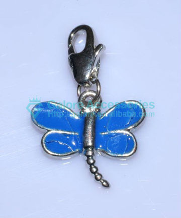 custom design charming girl lingerie dragonfly cellphone charms