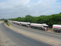 Tri Axle 30Ton Fuel รถกึ่งพ่วงบรรทุกน้ำมัน / น้ำ