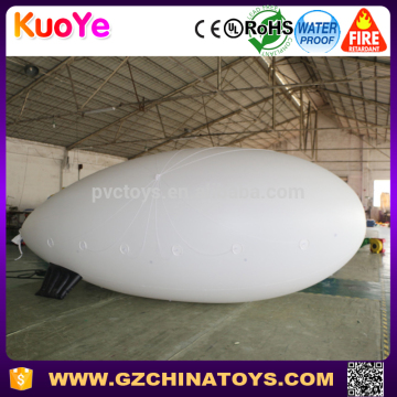 advertising inflatable helium blimp plain white