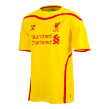 2014 Liverpool Away Yellow Soccer Jersey , uniform,Soccer Kits Thailand Quality