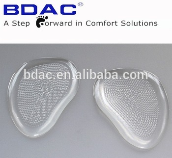 gel inner sole as forefoot insole transparent insole