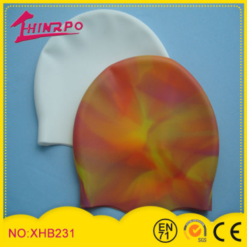 Fashion printing colorful swimming cap for kids