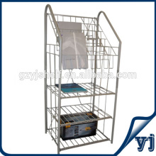 Metal rack, wire corner shelf