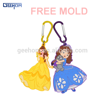 cute cartoon silicone keychain