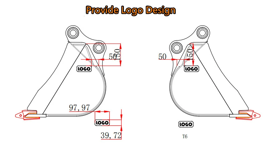 Mini Excavator Accessory Trench Buckets