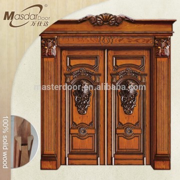 South Indian modern solid wood front safety door designs