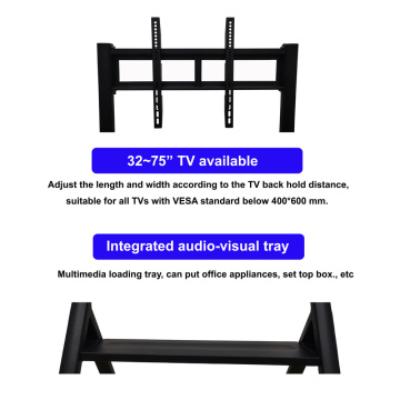 Heavy-duty mobiele tv-standaard voor thuis / op kantoor