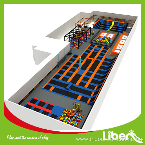 Indoor big adult trampoline park cost