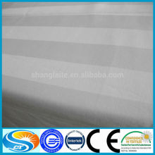 white or dyed polyester cotton sateen stripe fabric