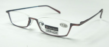 Italy Design Stainless Top Half Frame Optical Read Glasses