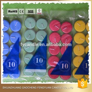 long burning flower shaped tealight candles