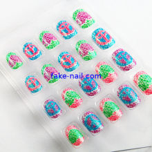 So Natural Caviar Design Fake Toe Nails , Artistic Charm Fake Nail