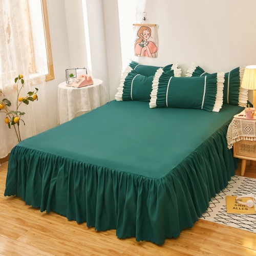 New style lotus leaf skin-friendly sanding bed skirt