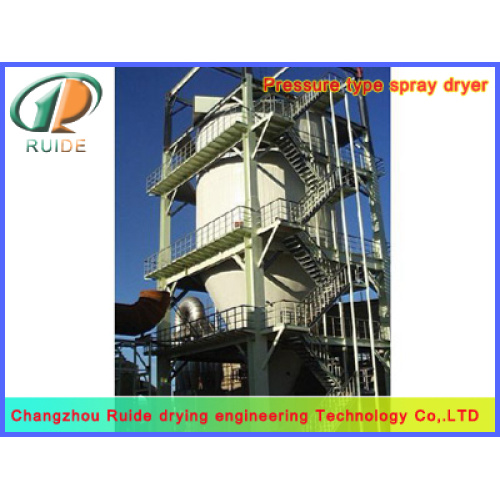 From the spray drying tower