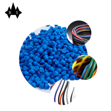 Blue PVC Plastic Raw Material Pellets