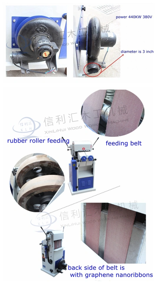 Woodworking Round Wood Rod Single Belt Sanding Machine/ Wood Rod Buffing Machine\ Wood Smoothing Machine/ Wooden Round Rod Sander