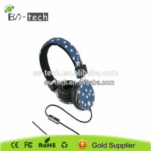 wired stereo headband headsets studio stereo headset with cloth coverd
