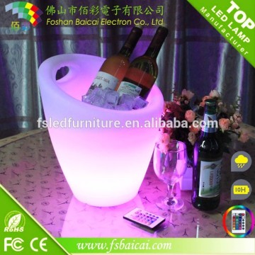 KTV used Color Changing led illuminated ice bucket/led waterproof bucket for beer/led barice container