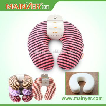 Soft Velour Cover Travel Pillow With Removable Covers