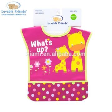 new arrival good quality colorful round dot letter what's up lovely griffe pattern wholesale baby bibs