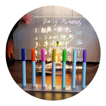 5V Powered Acrylic LED Sign Board Anime Night Light for Christmas