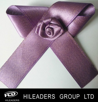 Glitter Satin Purple Ribbon Bows