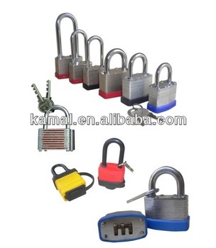 Steel laminated padlock