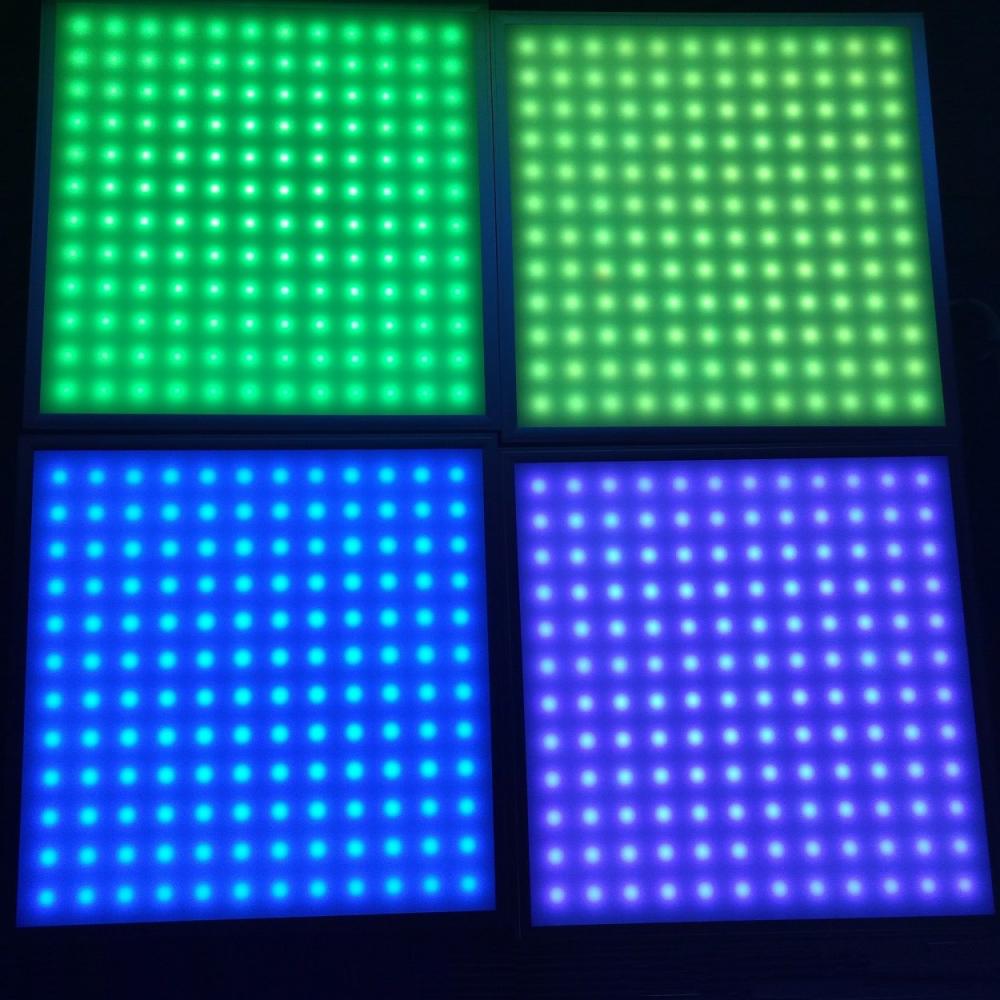 Ang pagbag-o sa kolor nga RGB nga gipangulohan panel light 600x600