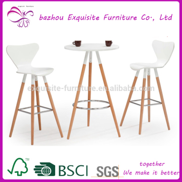 Home furniture wooden bar table and bar chair set