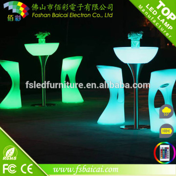 Portable light bar table rechargeable led cocktail bar table