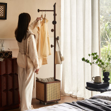 Dreamhause Solid Wood Bedroom Clothes Hat Rack