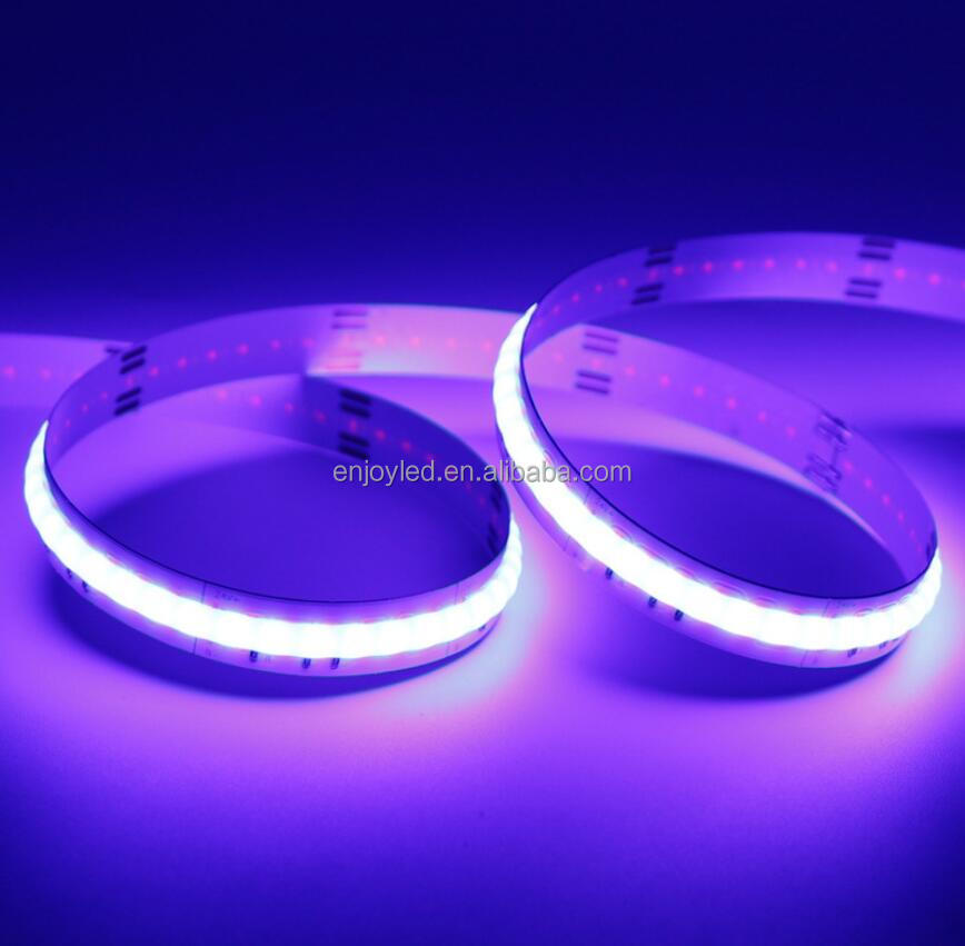 24V cob RGB colorful color changing LED soft lamp with self-adhesive silicone soft lamp strip FOB atmosphere colorful cob led