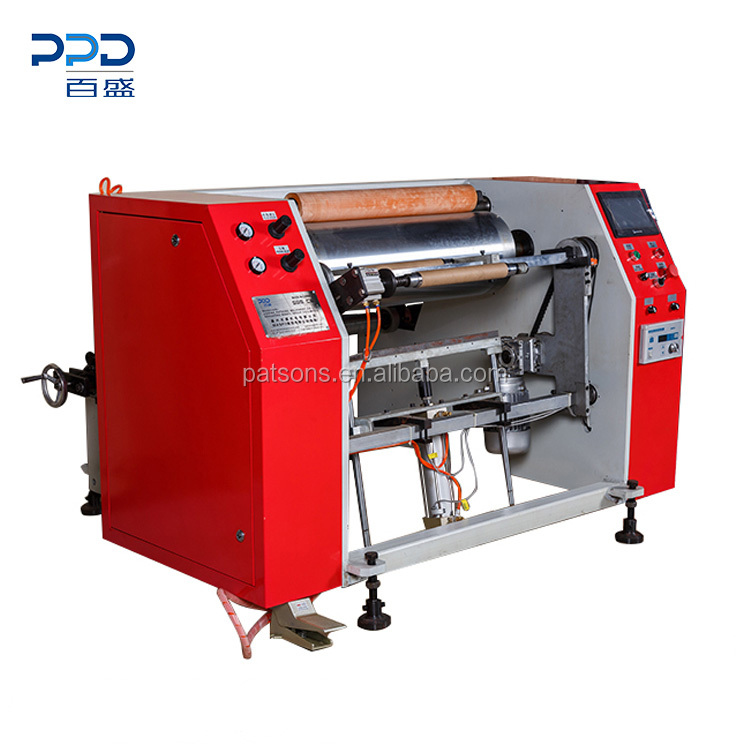 China Manufacture Semi Automatic Aluminum Foil Cling Film Rewinding Machine