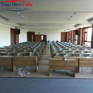 Colorful Stackable Plastic Training Chair with Metal Legs for Conference Rooms & Event Halls