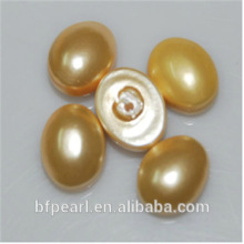 10*8mm Wholesale Gold Cabochons Loose Pearl Beads